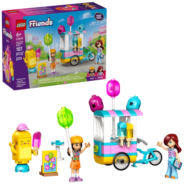 LEGO Friends – Stánok so zmrzlinou a balónmi